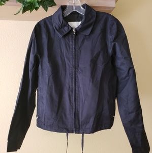 nine west • bomber style zip jacket